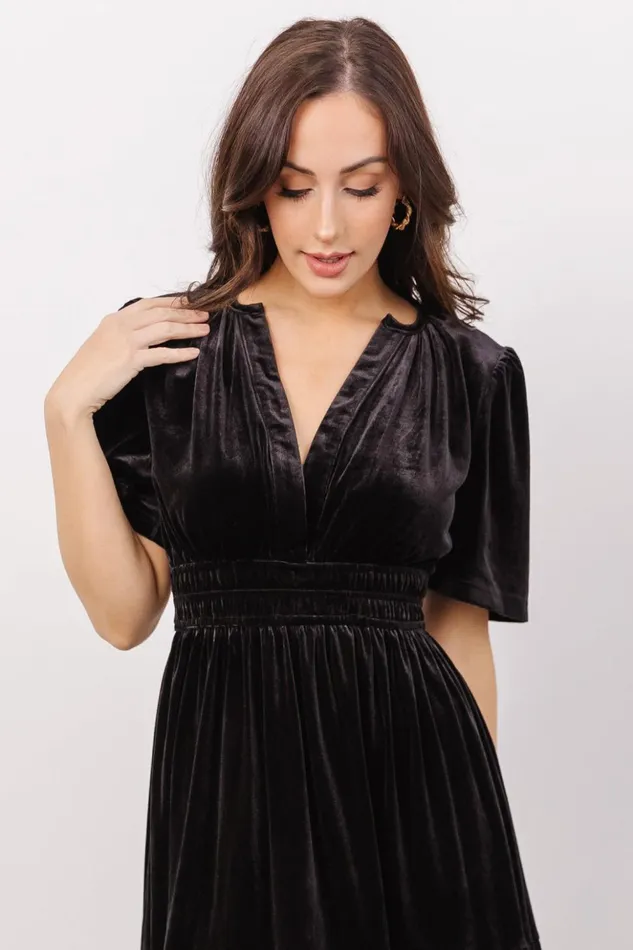 Baltic Born Bump Friendly Artemis Velvet Maxi Dress Black 8211 Women Baltic Born Bump Friendly Artemis Velvet Maxi Dress Black 8211 Women