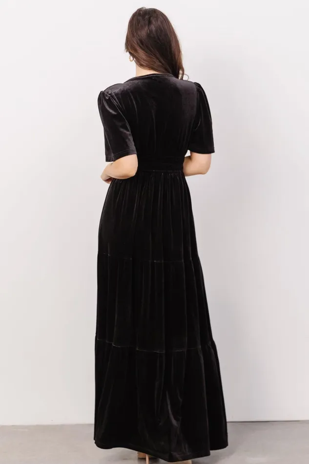 Baltic Born Bump Friendly Artemis Velvet Maxi Dress Black 8211 Women Baltic Born Bump Friendly Artemis Velvet Maxi Dress Black 8211 Women