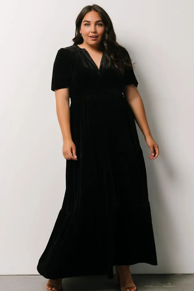 Baltic Born Bump Friendly Artemis Velvet Maxi Dress Black 8211 Women Baltic Born Bump Friendly Artemis Velvet Maxi Dress Black 8211 Women