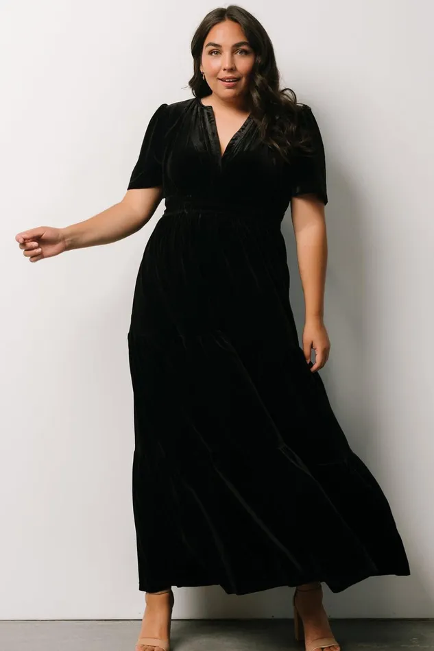Baltic Born Bump Friendly Artemis Velvet Maxi Dress Black 8211 Women Baltic Born Bump Friendly Artemis Velvet Maxi Dress Black 8211 Women