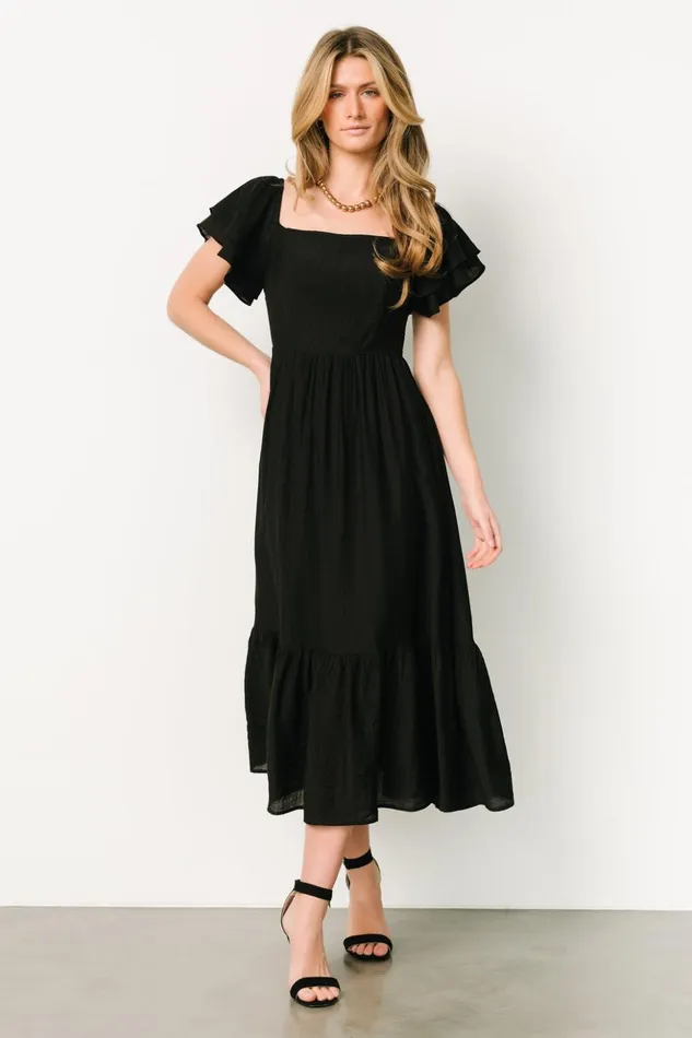 Baltic Born Bump Friendly Buttercup Midi Dress Black 8211 Women
