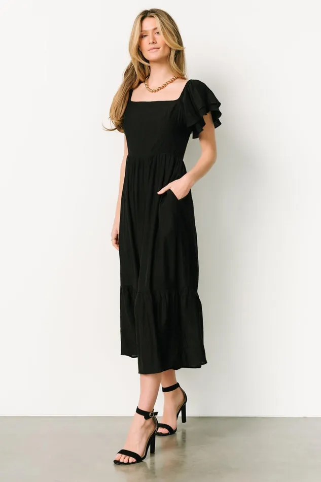 Baltic Born Bump Friendly Buttercup Midi Dress Black 8211 Women Baltic Born Bump Friendly Buttercup Midi Dress Black 8211 Women