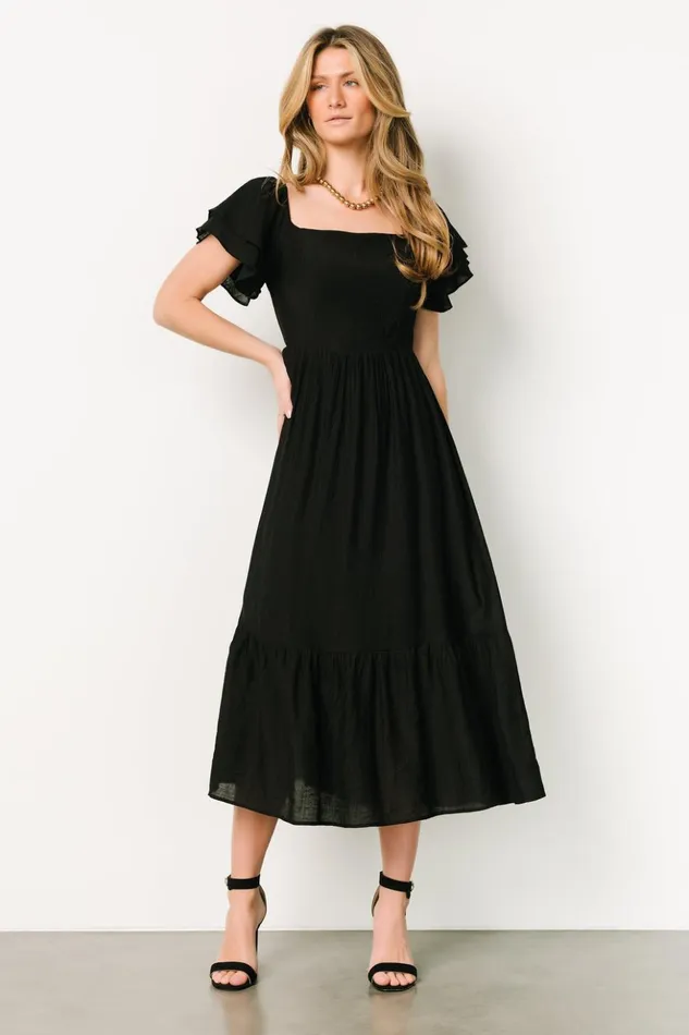 Baltic Born Bump Friendly Buttercup Midi Dress Black 8211 Women Baltic Born Bump Friendly Buttercup Midi Dress Black 8211 Women