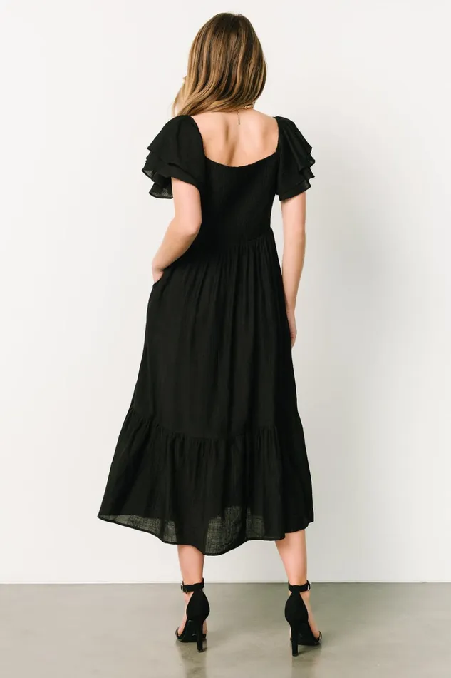 Baltic Born Bump Friendly Buttercup Midi Dress Black 8211 Women Baltic Born Bump Friendly Buttercup Midi Dress Black 8211 Women