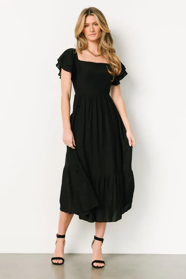 Baltic Born Bump Friendly Buttercup Midi Dress Black 8211 Women Baltic Born Bump Friendly Buttercup Midi Dress Black 8211 Women