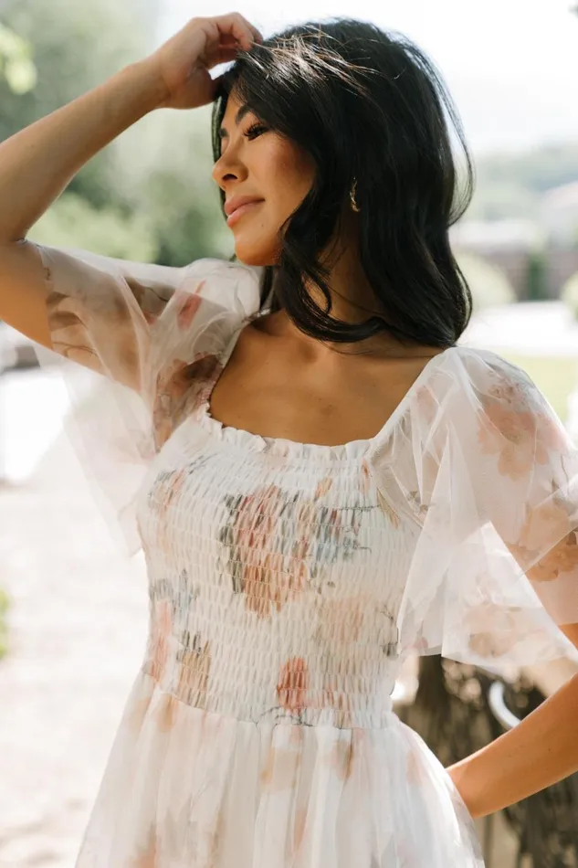 Baltic Born Bump Friendly Cassandra Tulle Maxi Dress White Multi 8211 Women Baltic Born Bump Friendly Cassandra Tulle Maxi Dress White Multi 8211 Women