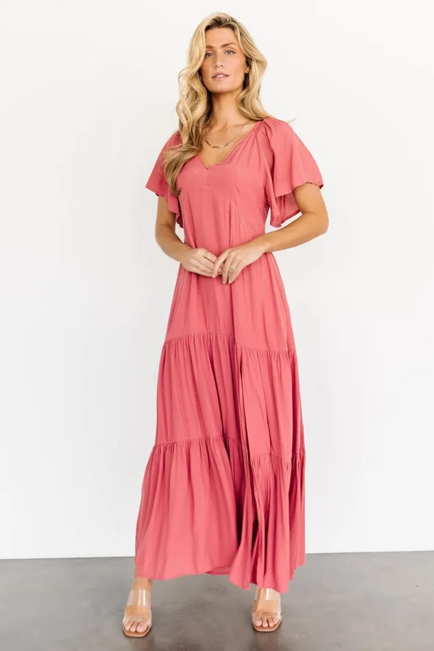 Baltic Born Bump Friendly Chelsey Maxi Dress Berry 8211 Women
