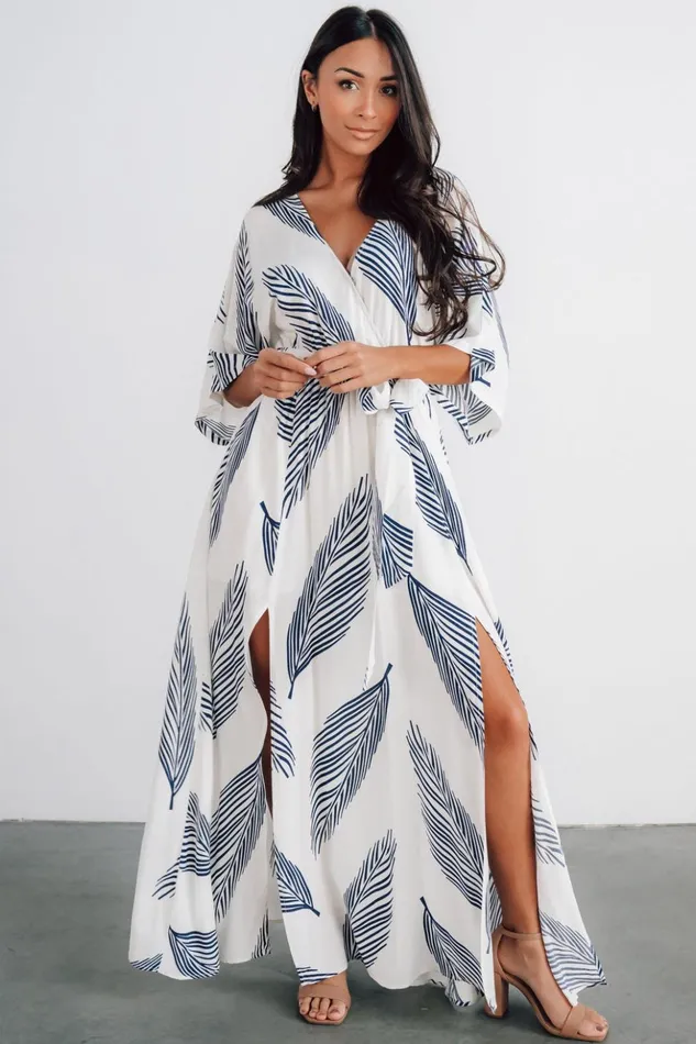 Baltic Born Bump Friendly Corinth Maxi Dress Navy Print 8211 Women