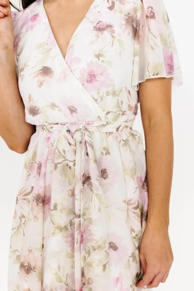 Baltic Born Bump Friendly Enya Maxi Dress White Lilac Floral 8211 Women Baltic Born Bump Friendly Enya Maxi Dress White Lilac Floral 8211 Women