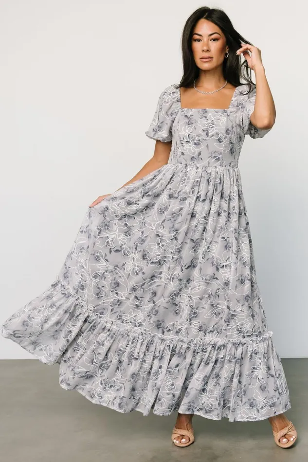 Baltic Born Bump Friendly Helena Embroidered Maxi Dress Slate Multi 8211 Women Baltic Born Bump Friendly Helena Embroidered Maxi Dress Slate Multi 8211 Women
