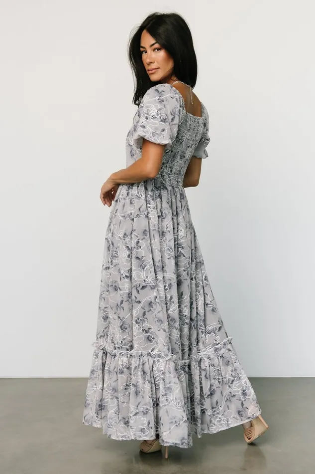 Baltic Born Bump Friendly Helena Embroidered Maxi Dress Slate Multi 8211 Women Baltic Born Bump Friendly Helena Embroidered Maxi Dress Slate Multi 8211 Women