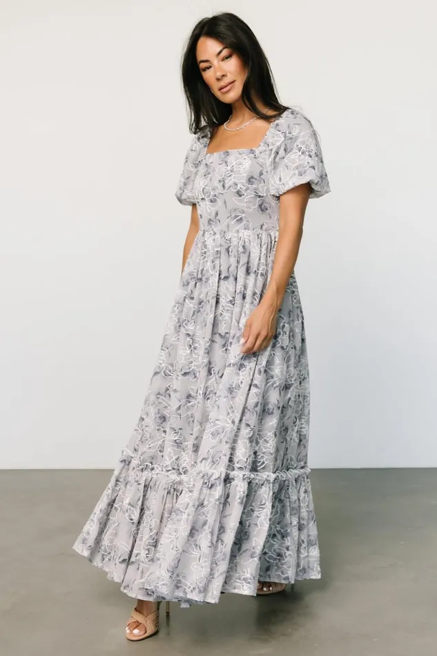 Baltic Born Bump Friendly Helena Embroidered Maxi Dress Slate Multi 8211 Women Baltic Born Bump Friendly Helena Embroidered Maxi Dress Slate Multi 8211 Women