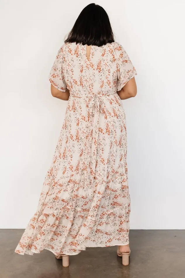Baltic Born Bump Friendly Katherine Maxi Dress Cream Rust Floral 8211 Women Baltic Born Bump Friendly Katherine Maxi Dress Cream Rust Floral 8211 Women