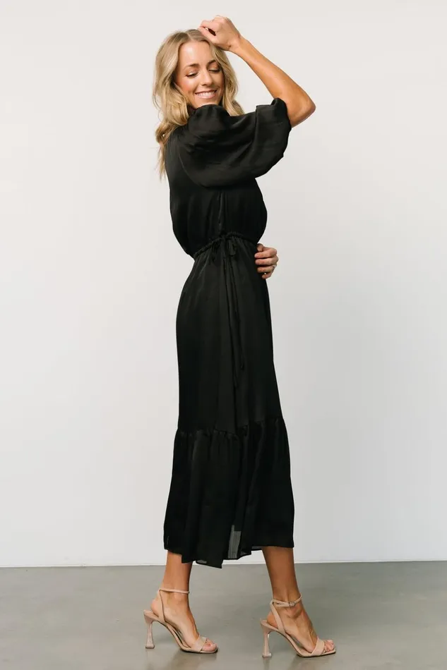Baltic Born Bump Friendly Lauretta Tie Waist Dress Black 8211 Women Baltic Born Bump Friendly Lauretta Tie Waist Dress Black 8211 Women