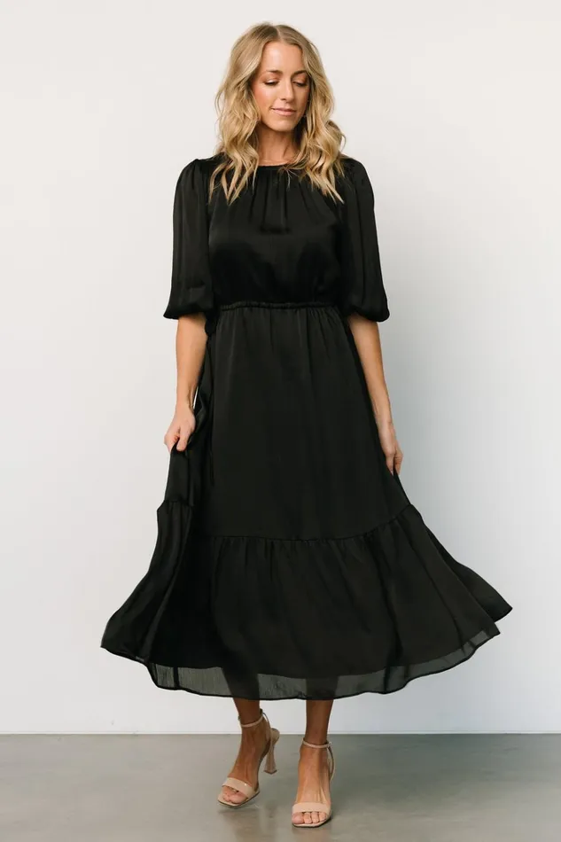 Baltic Born Bump Friendly Lauretta Tie Waist Dress Black 8211 Women Baltic Born Bump Friendly Lauretta Tie Waist Dress Black 8211 Women