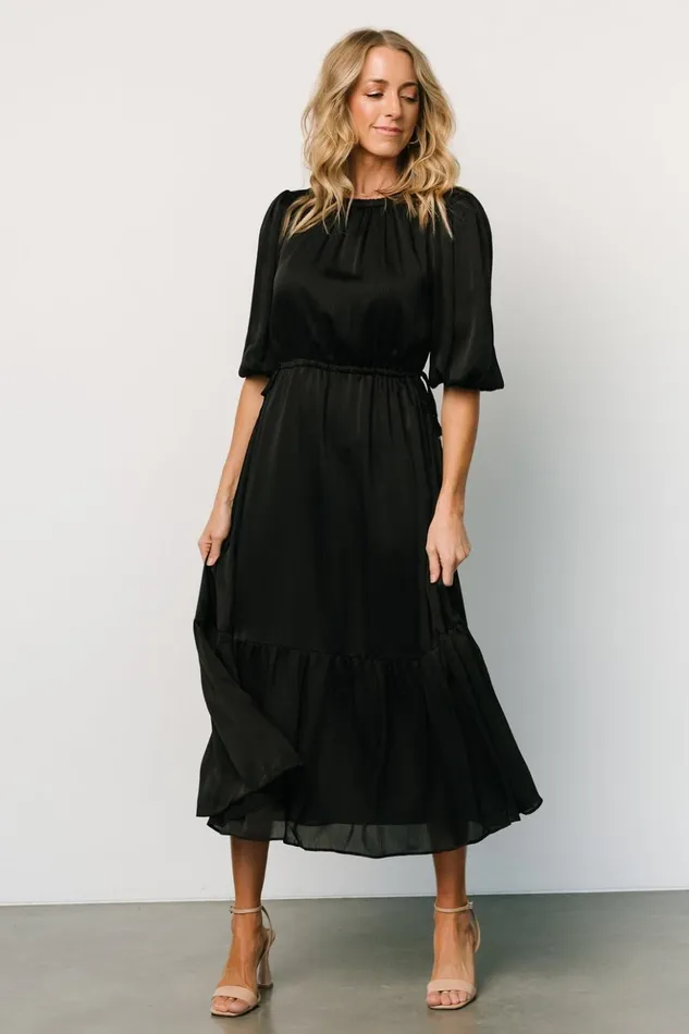 Baltic Born Bump Friendly Lauretta Tie Waist Dress Black 8211 Women Baltic Born Bump Friendly Lauretta Tie Waist Dress Black 8211 Women