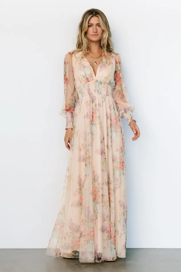 Baltic Born Bump Friendly Layla Tulle Maxi Dress Romantic Floral 8211 Women Baltic Born Bump Friendly Layla Tulle Maxi Dress Romantic Floral 8211 Women