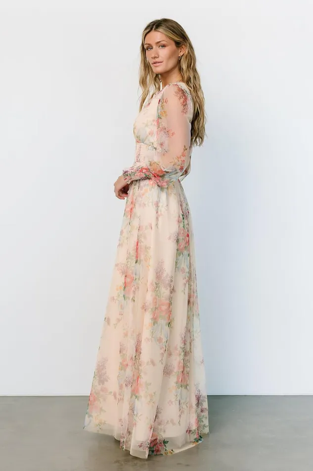 Baltic Born Bump Friendly Layla Tulle Maxi Dress Romantic Floral 8211 Women Baltic Born Bump Friendly Layla Tulle Maxi Dress Romantic Floral 8211 Women