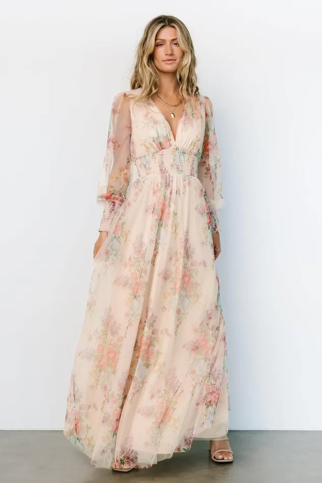 Baltic Born Bump Friendly Layla Tulle Maxi Dress Romantic Floral 8211 Women Baltic Born Bump Friendly Layla Tulle Maxi Dress Romantic Floral 8211 Women