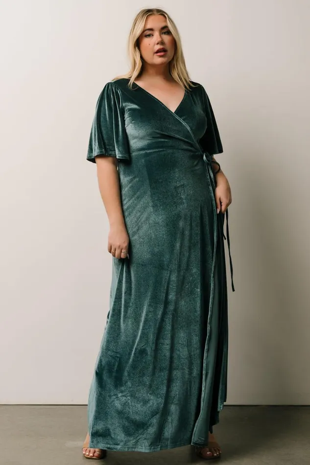 Baltic Born Bump Friendly Meghan Velvet Wrap Maxi Dress Persian Blue 8211 Women Baltic Born Bump Friendly Meghan Velvet Wrap Maxi Dress Persian Blue 8211 Women