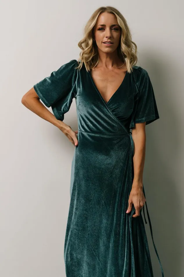 Baltic Born Bump Friendly Meghan Velvet Wrap Maxi Dress Persian Blue 8211 Women Baltic Born Bump Friendly Meghan Velvet Wrap Maxi Dress Persian Blue 8211 Women
