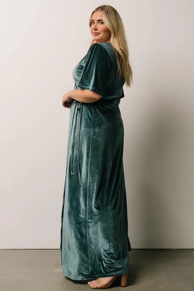 Baltic Born Bump Friendly Meghan Velvet Wrap Maxi Dress Persian Blue 8211 Women Baltic Born Bump Friendly Meghan Velvet Wrap Maxi Dress Persian Blue 8211 Women
