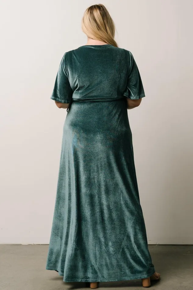 Baltic Born Bump Friendly Meghan Velvet Wrap Maxi Dress Persian Blue 8211 Women Baltic Born Bump Friendly Meghan Velvet Wrap Maxi Dress Persian Blue 8211 Women