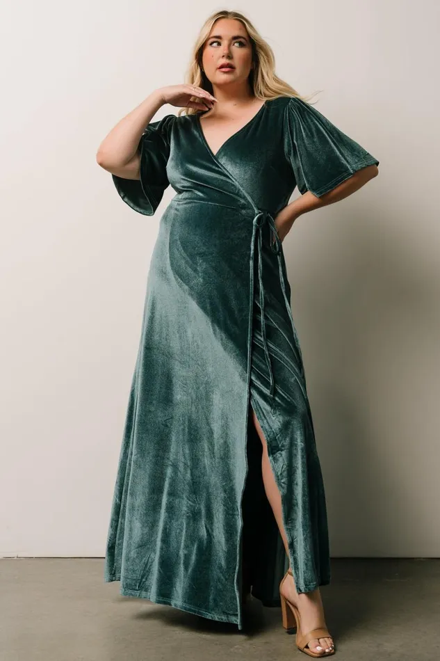Baltic Born Bump Friendly Meghan Velvet Wrap Maxi Dress Persian Blue 8211 Women Baltic Born Bump Friendly Meghan Velvet Wrap Maxi Dress Persian Blue 8211 Women