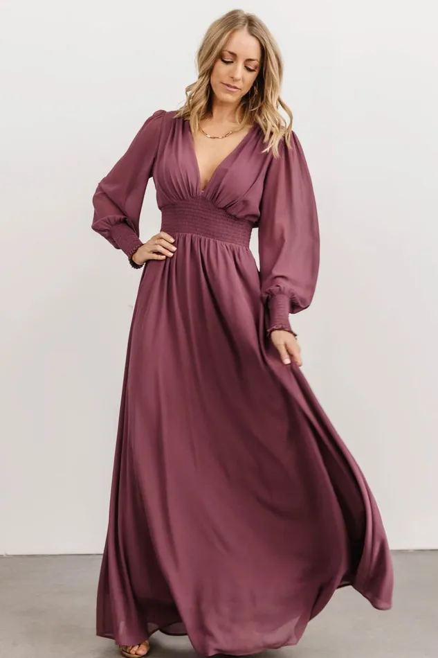Baltic Born Bump Friendly Olivia Maxi Dress Vintage Plum 8211 Women