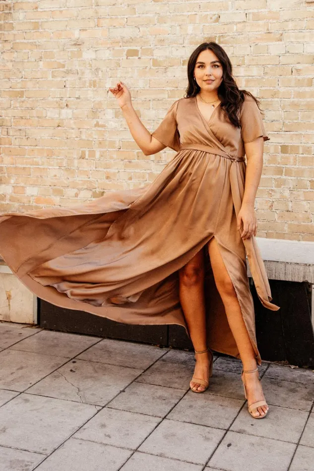 Baltic Born Bump Friendly Sicily Satin Maxi Dress Mocha 8211 Women Baltic Born Bump Friendly Sicily Satin Maxi Dress Mocha 8211 Women