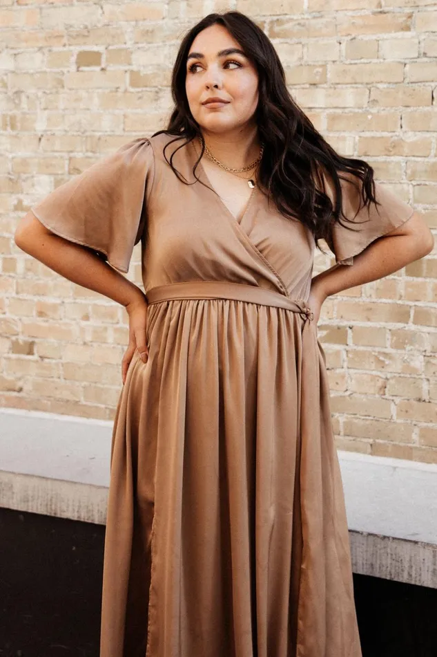 Baltic Born Bump Friendly Sicily Satin Maxi Dress Mocha 8211 Women Baltic Born Bump Friendly Sicily Satin Maxi Dress Mocha 8211 Women