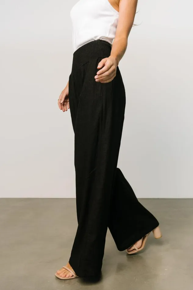 Baltic Born Cover Up Parvati Smocked Waist Pants Black 8211 Women Baltic Born Cover Up Parvati Smocked Waist Pants Black 8211 Women