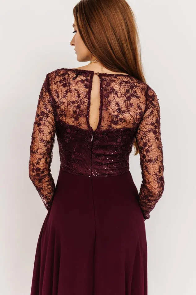 Baltic Born Embellished and Sequined Adalaide Long Sleeve Maxi Dress Mulberry 8211 Women Baltic Born Embellished and Sequined Adalaide Long Sleeve Maxi Dress Mulberry 8211 Women