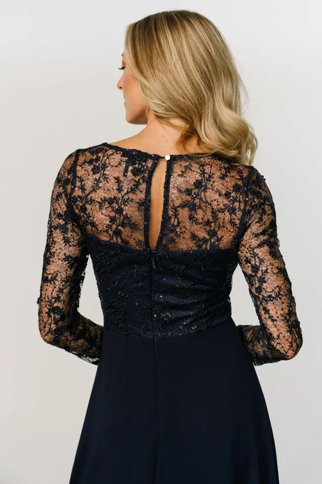 Baltic Born Embellished and Sequined Adalaide Long Sleeve Maxi Dress Navy 8211 Women Baltic Born Embellished and Sequined Adalaide Long Sleeve Maxi Dress Navy 8211 Women