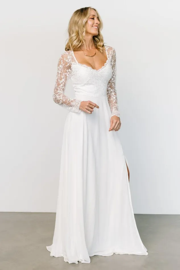 Baltic Born Embellished and Sequined Adalaide Long Sleeve Maxi Dress Off White 8211 Women Baltic Born Embellished and Sequined Adalaide Long Sleeve Maxi Dress Off White 8211 Women