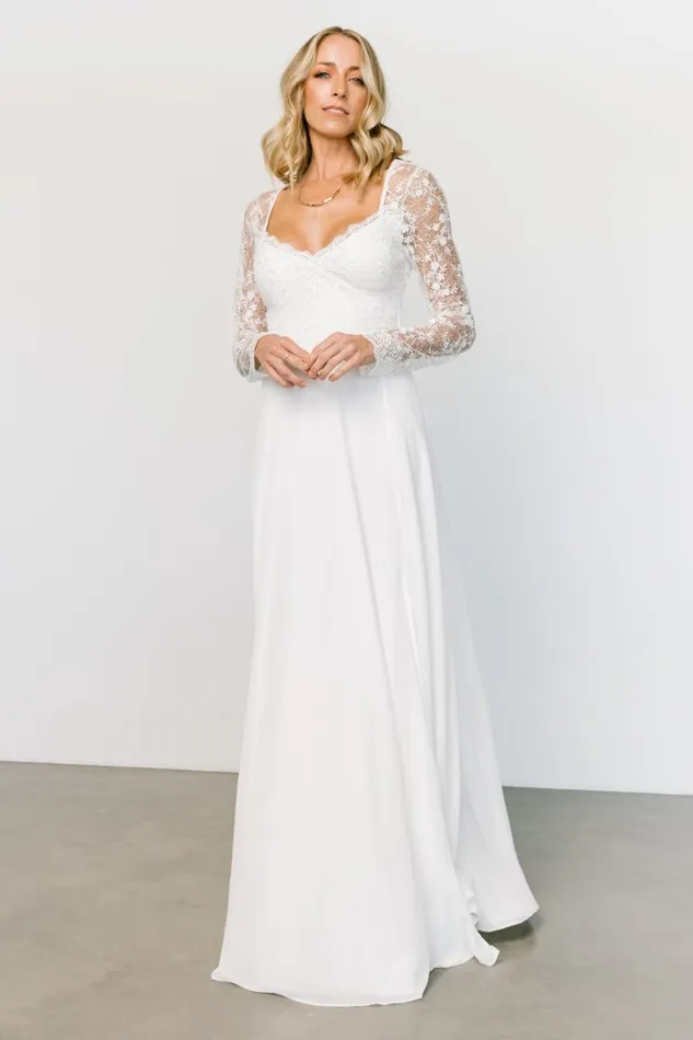 Baltic Born Embellished and Sequined Adalaide Long Sleeve Maxi Dress Off White 8211 Women Baltic Born Embellished and Sequined Adalaide Long Sleeve Maxi Dress Off White 8211 Women