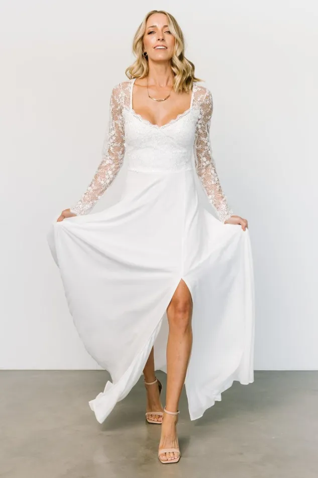 Baltic Born Embellished and Sequined Adalaide Long Sleeve Maxi Dress Off White 8211 Women Baltic Born Embellished and Sequined Adalaide Long Sleeve Maxi Dress Off White 8211 Women