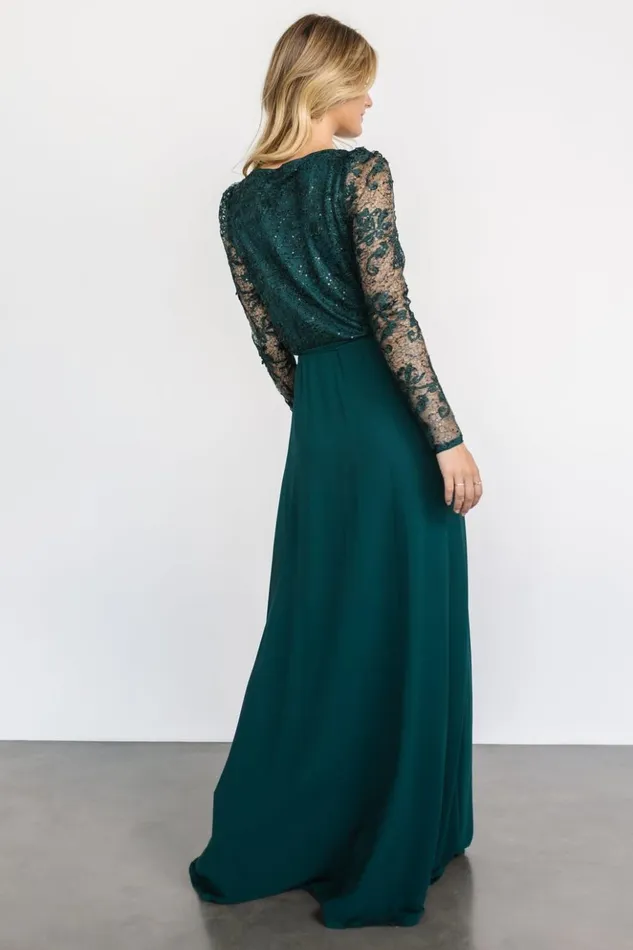 Baltic Born Embellished and Sequined Anna Wrap Maxi Dress Emerald 8211 Women Baltic Born Embellished and Sequined Anna Wrap Maxi Dress Emerald 8211 Women