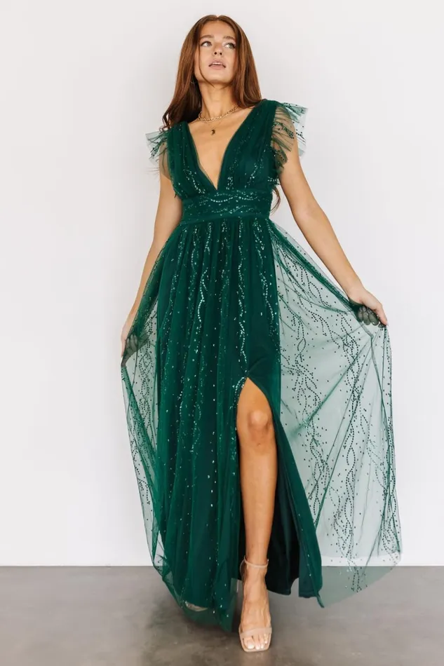 Baltic Born Embellished and Sequined Annika Sequin Mesh Maxi Dress Green 8211 Women Baltic Born Embellished and Sequined Annika Sequin Mesh Maxi Dress Green 8211 Women