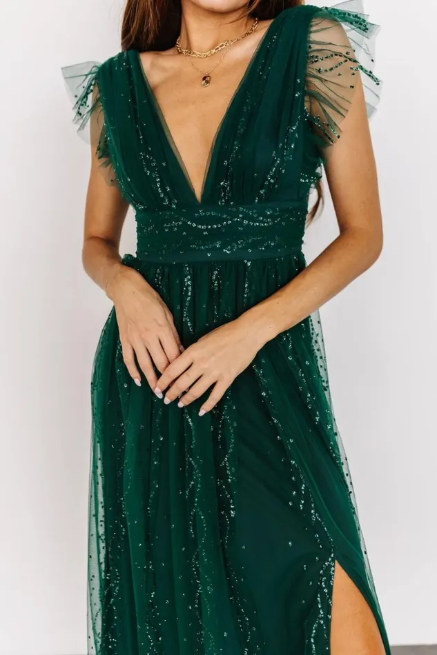 Baltic Born Embellished and Sequined Annika Sequin Mesh Maxi Dress Green 8211 Women Baltic Born Embellished and Sequined Annika Sequin Mesh Maxi Dress Green 8211 Women