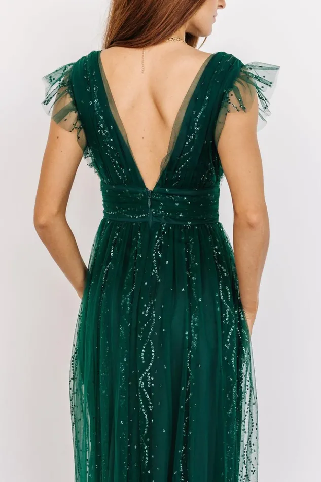 Baltic Born Embellished and Sequined Annika Sequin Mesh Maxi Dress Green 8211 Women Baltic Born Embellished and Sequined Annika Sequin Mesh Maxi Dress Green 8211 Women