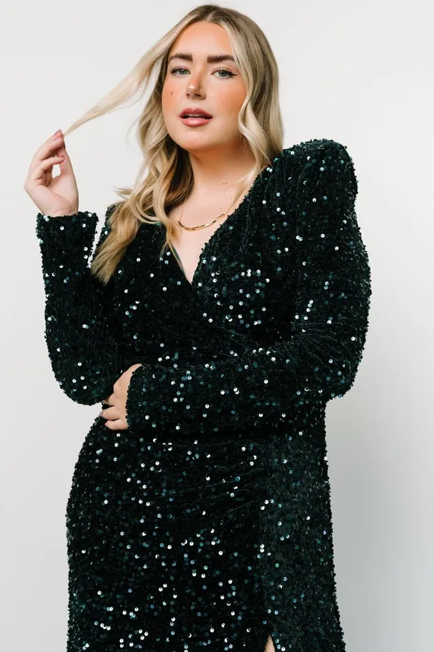 Baltic Born Embellished and Sequined Madonna Sequin Maxi Dress Emerald 8211 Women Baltic Born Embellished and Sequined Madonna Sequin Maxi Dress Emerald 8211 Women