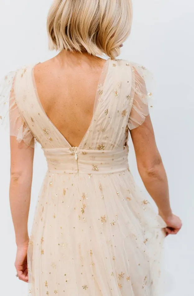Baltic Born Embellished and Sequined Nova Shimmer Maxi Dress Gold 8211 Women Baltic Born Embellished and Sequined Nova Shimmer Maxi Dress Gold 8211 Women