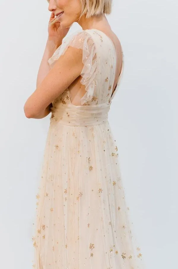 Baltic Born Embellished and Sequined Nova Shimmer Maxi Dress Gold 8211 Women Baltic Born Embellished and Sequined Nova Shimmer Maxi Dress Gold 8211 Women