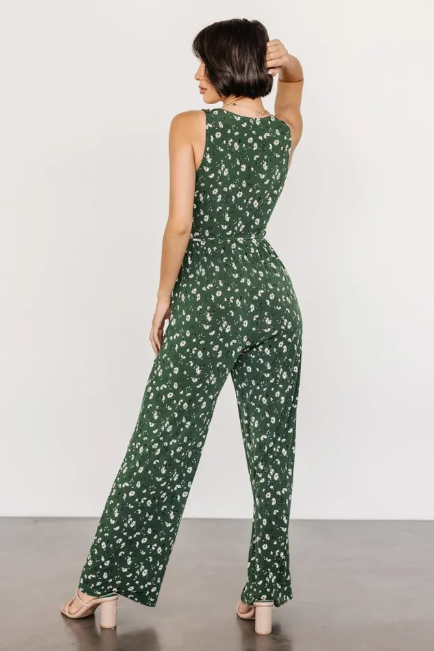 Baltic Born Jumpsuits and Rompers Ashlyn Jumpsuit Green Floral 8211 Women Baltic Born Jumpsuits and Rompers Ashlyn Jumpsuit Green Floral 8211 Women