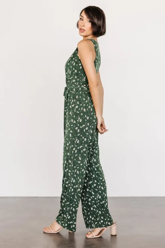 Baltic Born Jumpsuits and Rompers Ashlyn Jumpsuit Green Floral 8211 Women Baltic Born Jumpsuits and Rompers Ashlyn Jumpsuit Green Floral 8211 Women