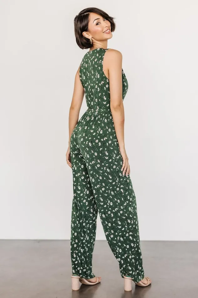 Baltic Born Jumpsuits and Rompers Ashlyn Jumpsuit Green Floral 8211 Women Baltic Born Jumpsuits and Rompers Ashlyn Jumpsuit Green Floral 8211 Women
