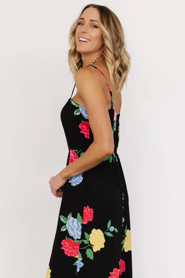 Baltic Born Jumpsuits and Rompers Brooklyn Wide Leg Jumpsuit Black Floral 8211 Women Baltic Born Jumpsuits and Rompers Brooklyn Wide Leg Jumpsuit Black Floral 8211 Women