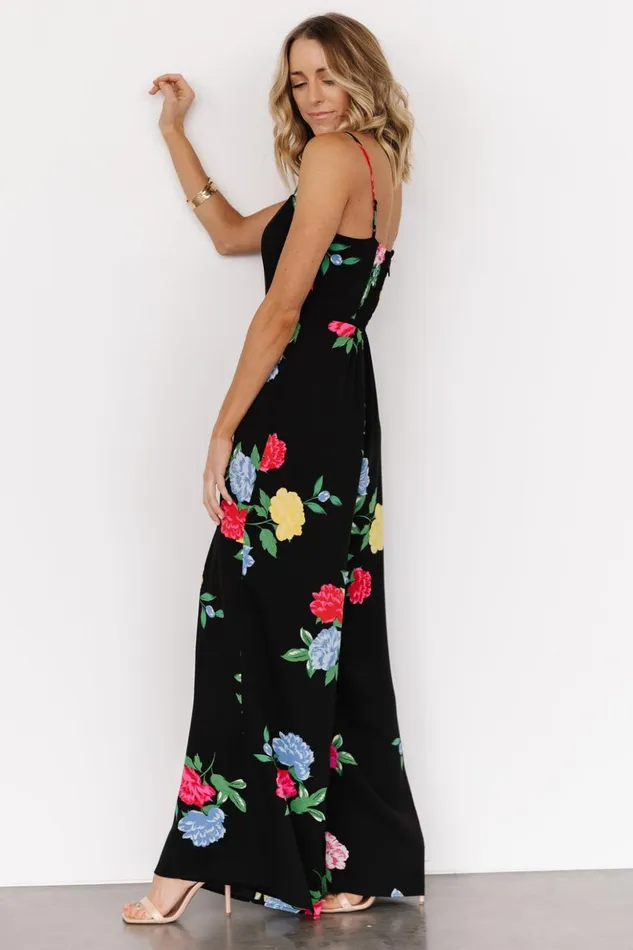 Baltic Born Jumpsuits and Rompers Brooklyn Wide Leg Jumpsuit Black Floral 8211 Women Baltic Born Jumpsuits and Rompers Brooklyn Wide Leg Jumpsuit Black Floral 8211 Women
