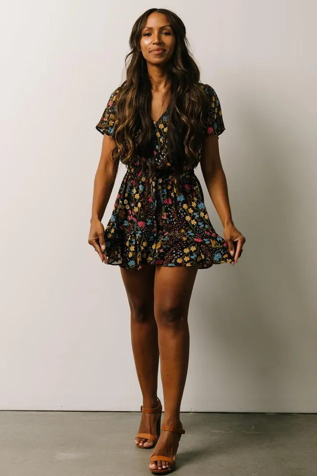 Baltic Born Jumpsuits and Rompers Candy Romper Black Floral 8211 Women Baltic Born Jumpsuits and Rompers Candy Romper Black Floral 8211 Women
